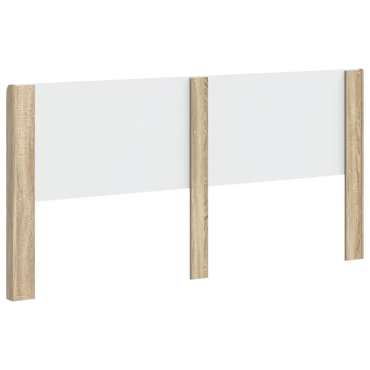 Brown Engineered Wood Vertical Slat Headboard