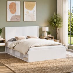 Vertical Slat Headboard for Engineered Wood Bed Frame
