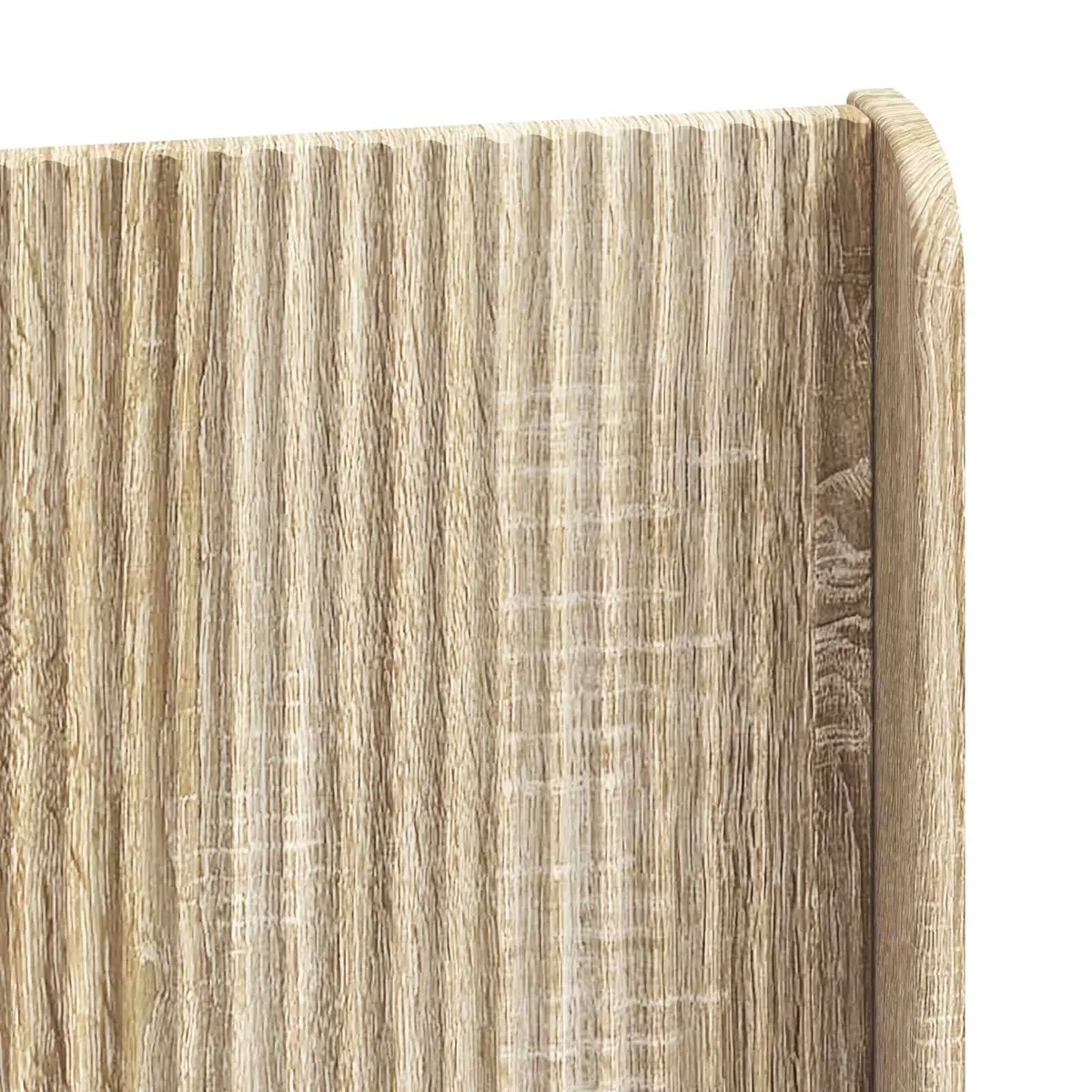 Headboard Brown Vertical Slat Design Bedroom Furniture Bedside Support