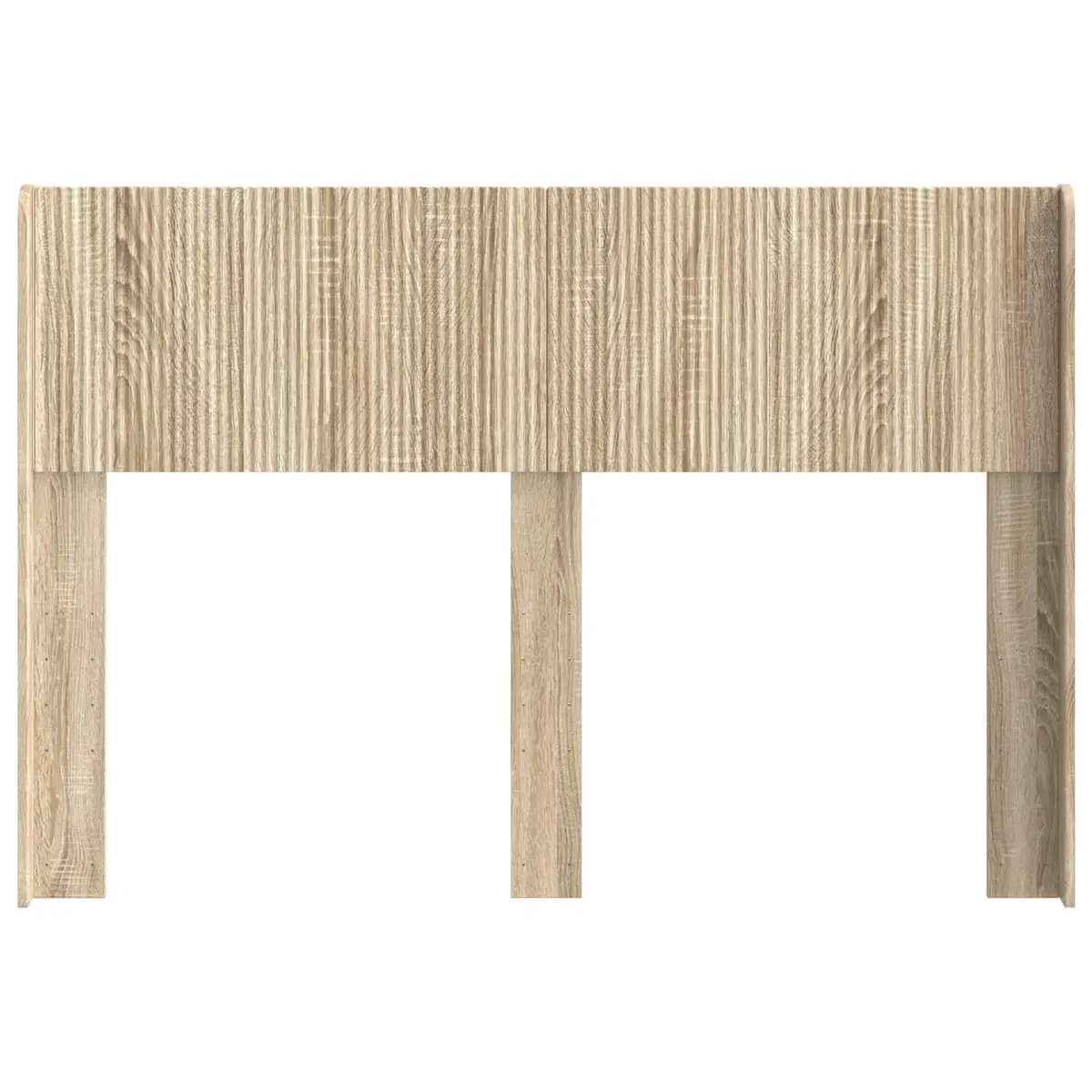 Sonoma Oak Brown Engineered Wood Headboard with Slats