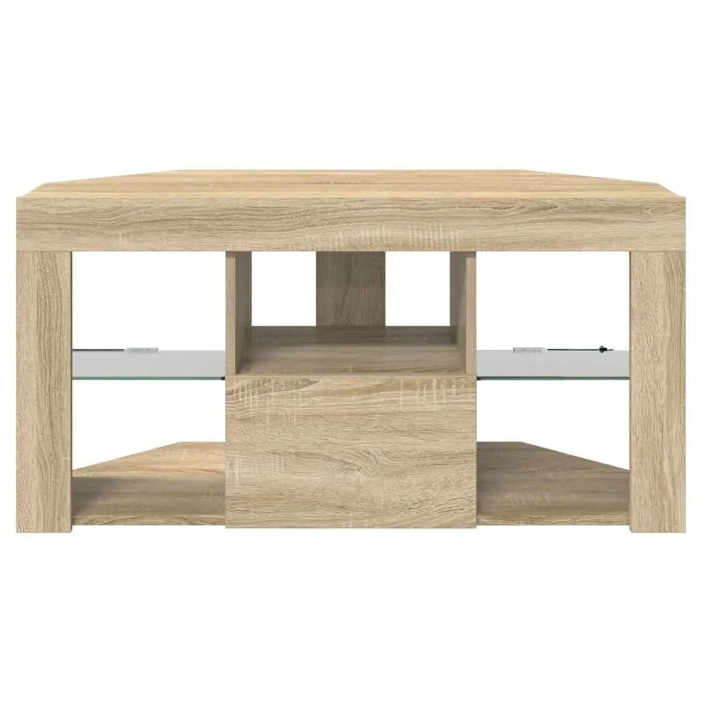 Corner LED TV Cabinet Wall-mounted Modern Furniture Storage Display Unit Grey