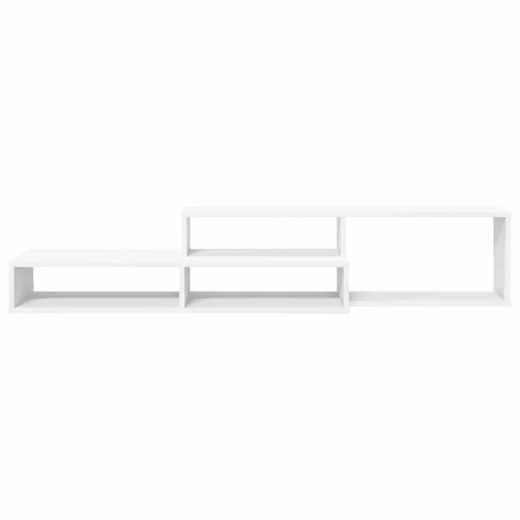 Wall Mounted TV Stand Matte Finish 150x25x28.5cm Engineered Wood Shelves Storage Unit