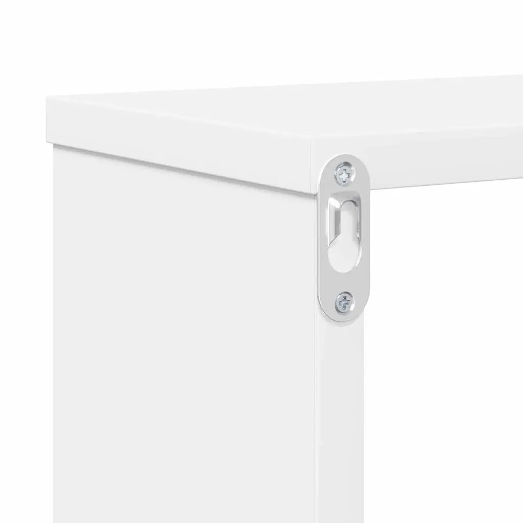 Wall Mounted TV Stand Matte Finish 150x25x28.5cm Engineered Wood Shelves Storage Unit