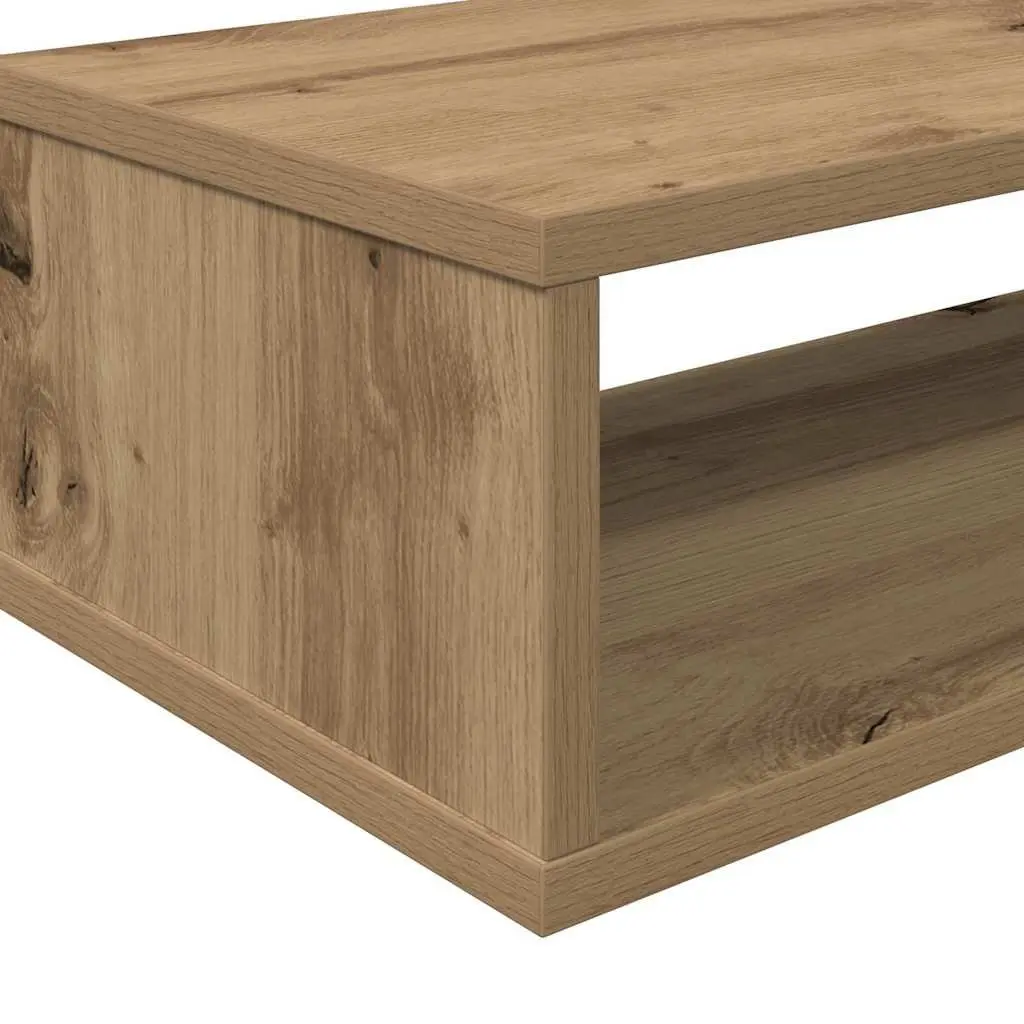 Wall TV Stand Brown 150x25x28.5cm Engineered Wood Shelves Storage Unit