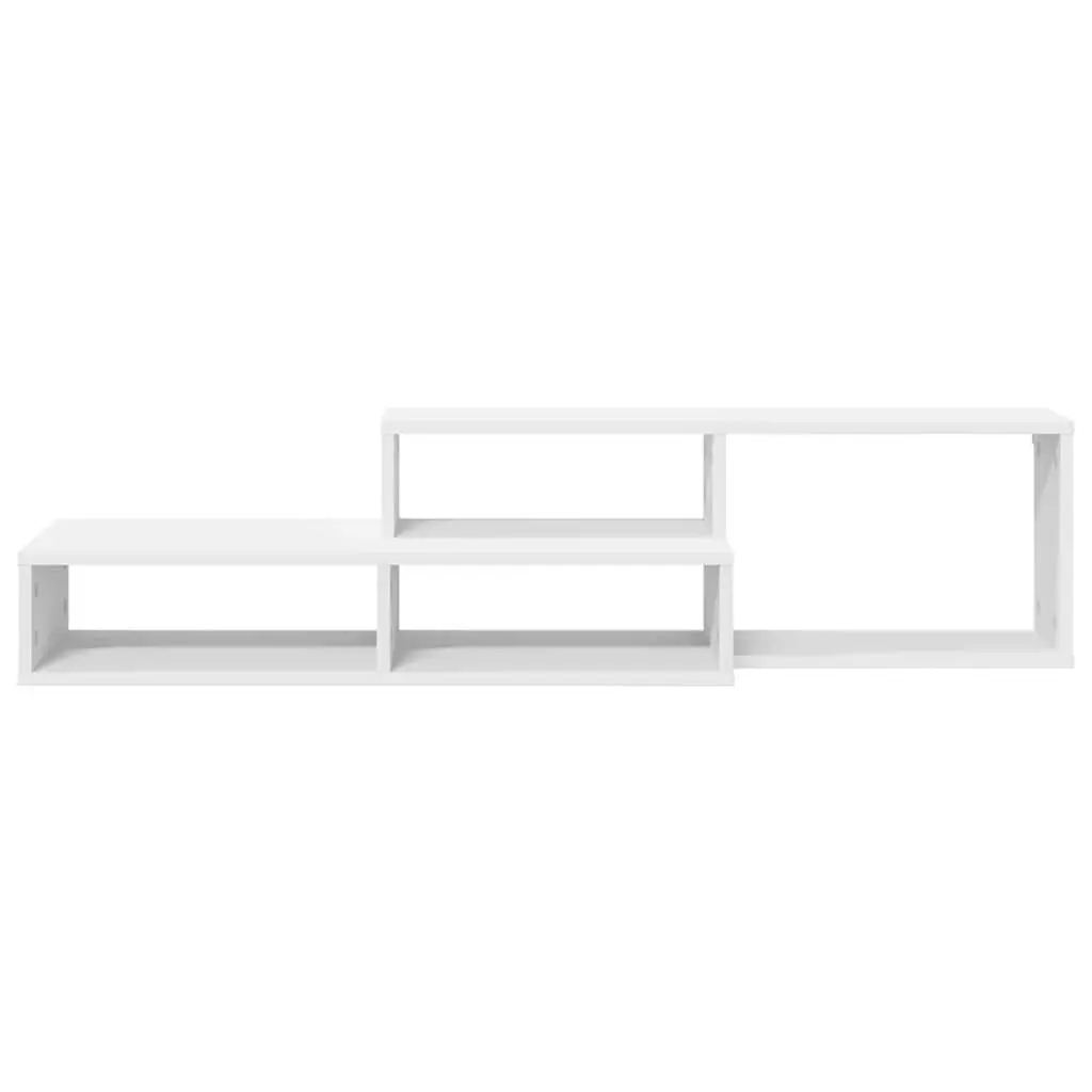 Wall Mounted TV Stand Matte Finish 120x25x28.5cm Engineered Wood Shelves Media Storage