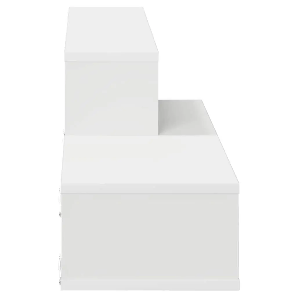 Wall Mounted TV Stand Matte Finish 120x25x28.5cm Engineered Wood Shelves Media Storage