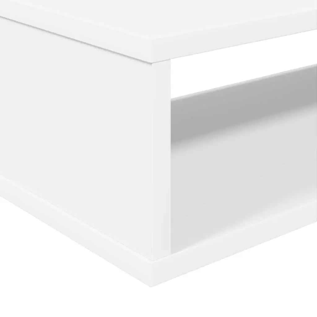 Wall Mounted TV Stand Matte Finish 120x25x28.5cm Engineered Wood Shelves Media Storage