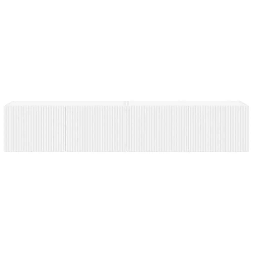 TV Wall Cabinet White Modern 78.5 x 31 x 29.5 cm Engineered Wood 2 Pieces