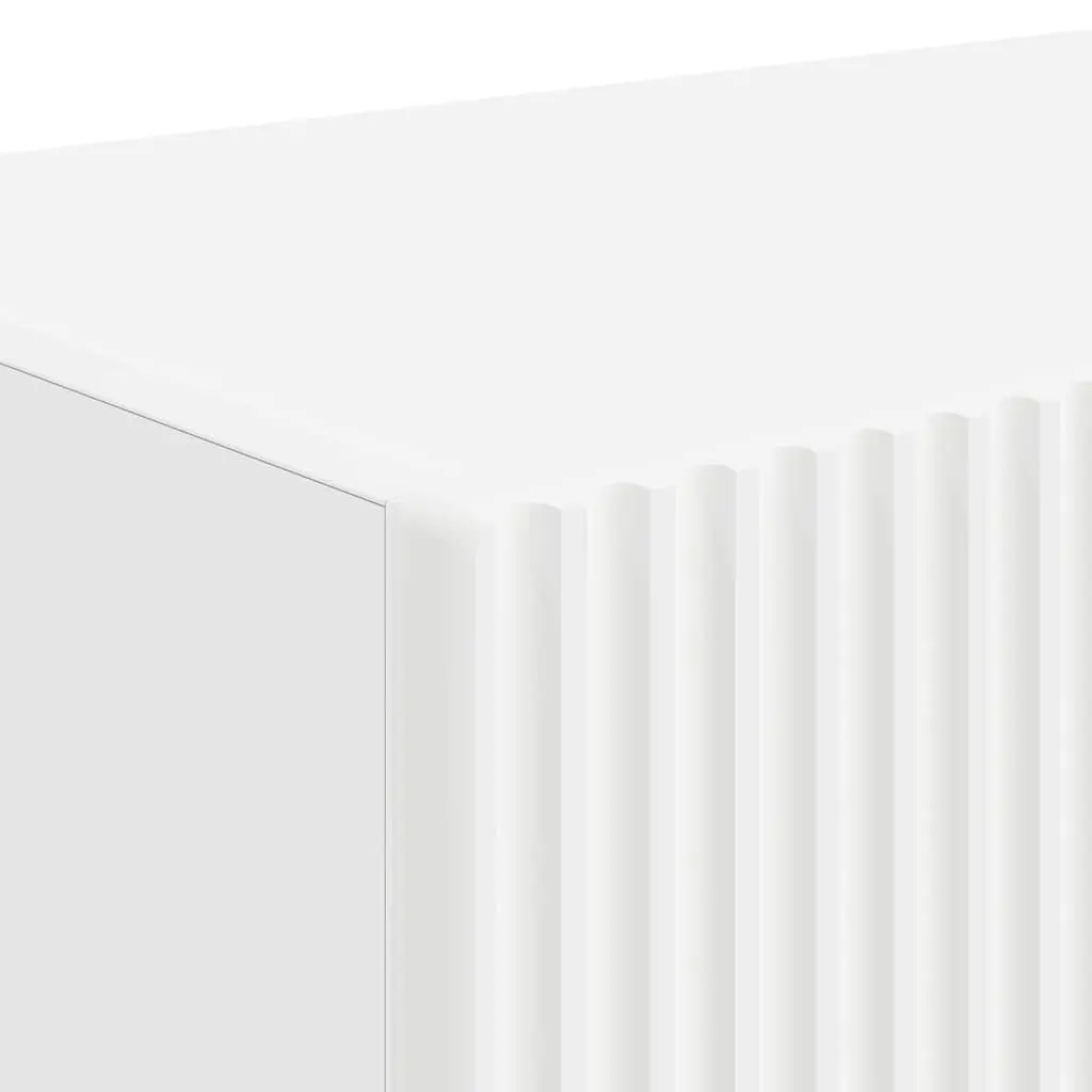 TV Wall Cabinet White Modern 78.5 x 31 x 29.5 cm Engineered Wood 2 Pieces