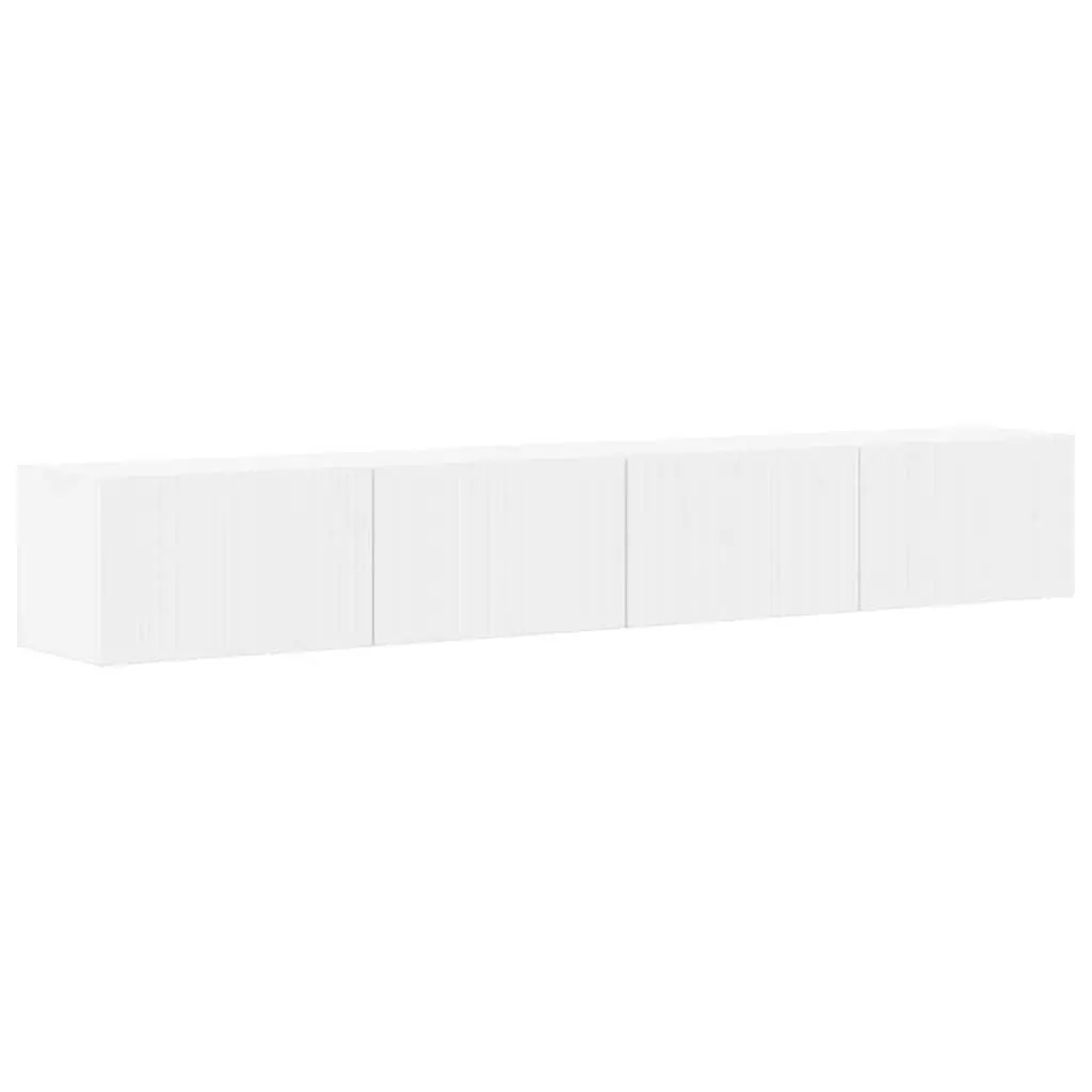 TV Wall Cabinet White Modern 98x31x29.5cm Engineered Wood