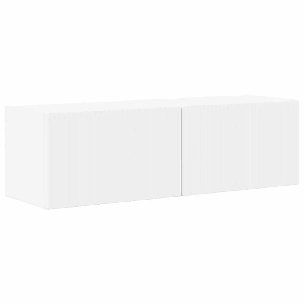 TV Wall Cabinet White Modern 98x31x29.5cm Engineered Wood