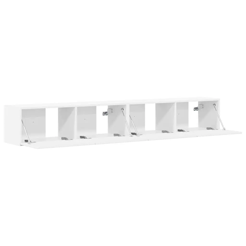 TV Wall Cabinet White Modern 98x31x29.5cm Engineered Wood