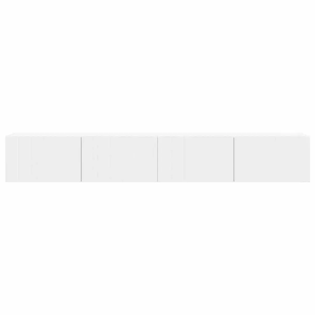 TV Wall Cabinet White Modern 98x31x29.5cm Engineered Wood