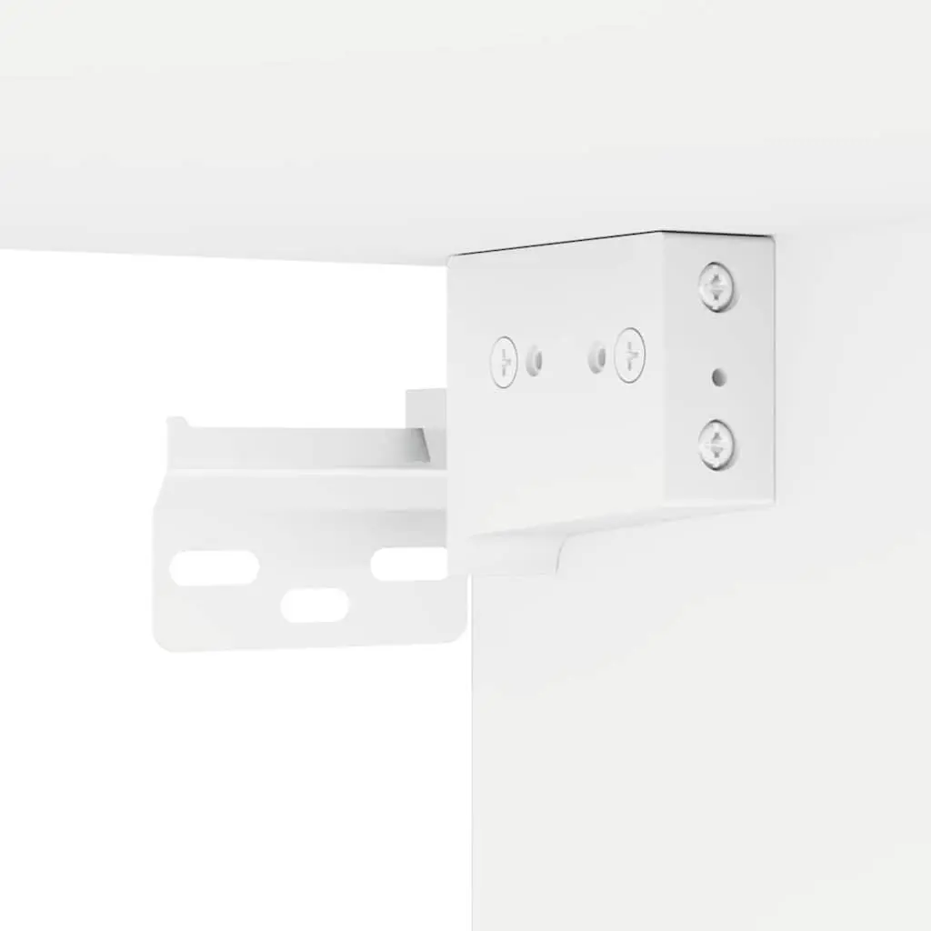 TV Wall Cabinet White Modern Wall-Mounted Unit Engineered Wood 30 x 31 x 60 cm