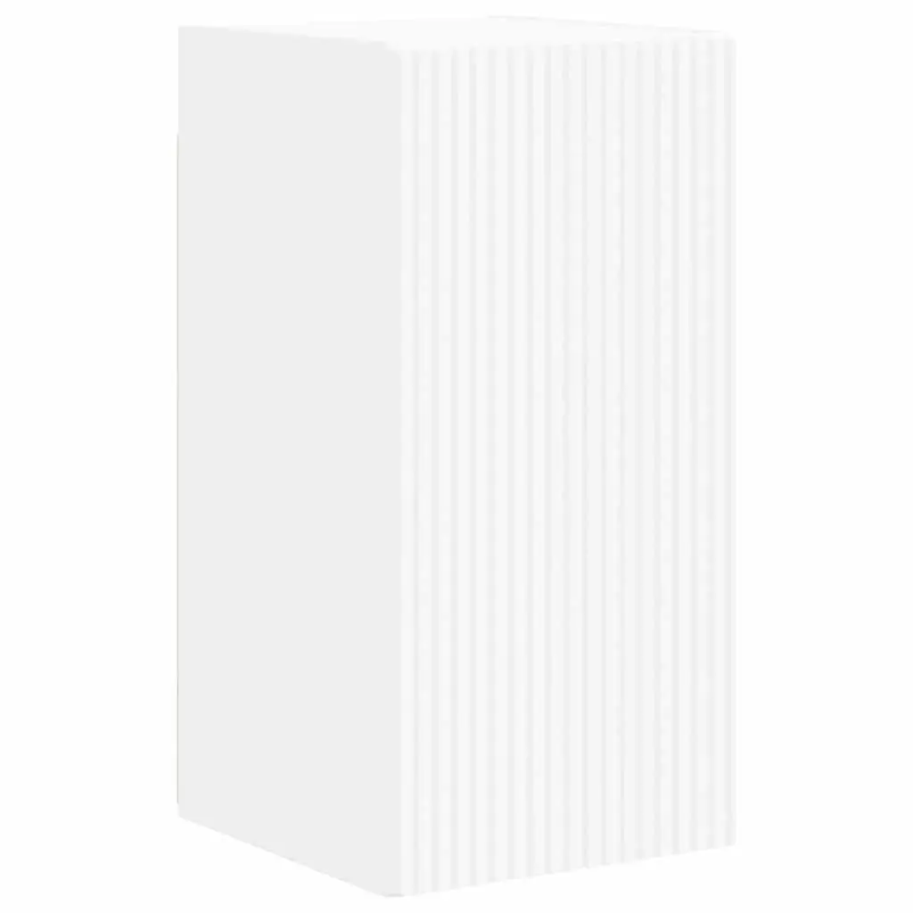 TV Wall Cabinet White Modern Wall-Mounted Unit Engineered Wood 30 x 31 x 60 cm