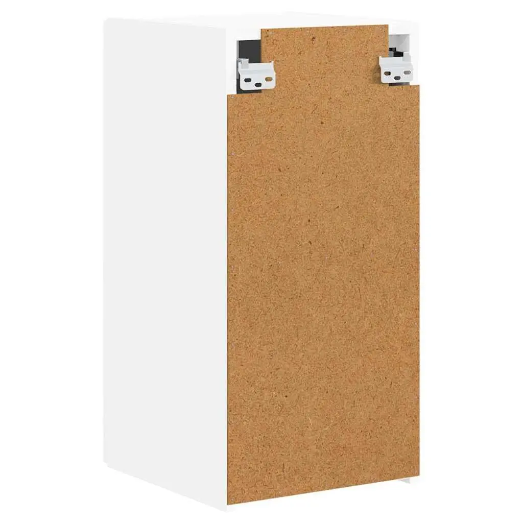 TV Wall Cabinet White Modern Wall-Mounted Unit Engineered Wood 30 x 31 x 60 cm
