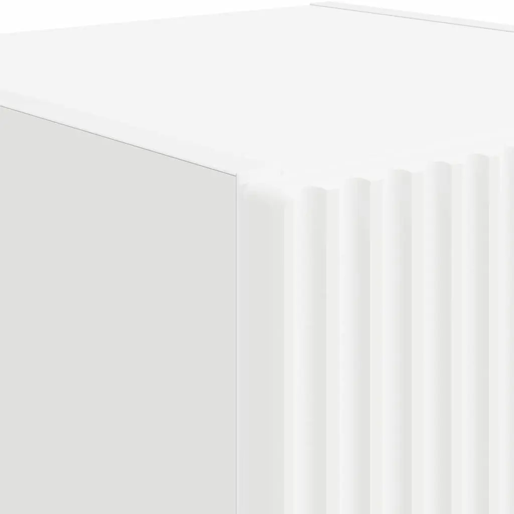 TV Wall Cabinet White Modern Wall-Mounted Unit Engineered Wood 30 x 31 x 60 cm