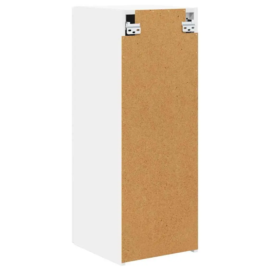 White Modern TV Wall Cabinet Set for Living Room