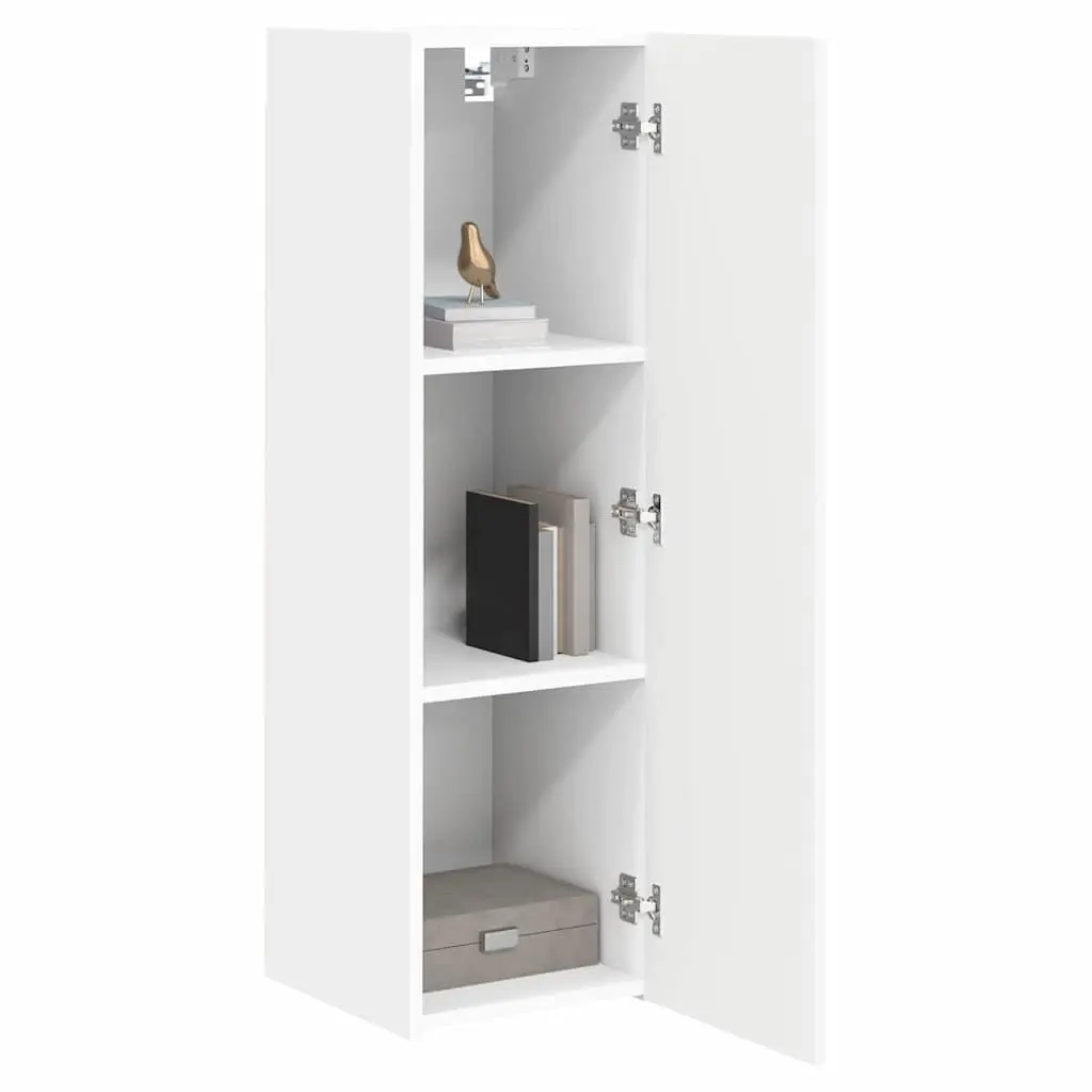 White TV Wall Cabinet Set for Living Rooms