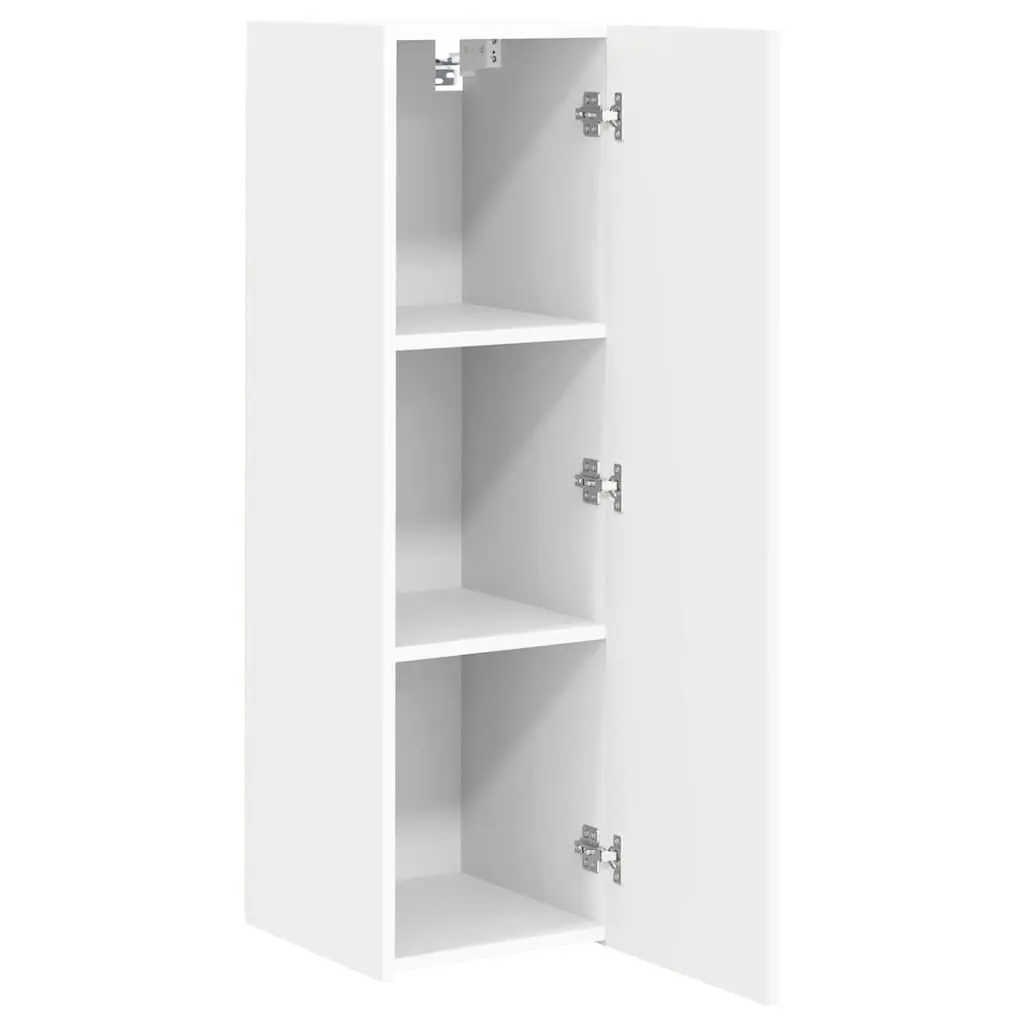 White TV Wall Cabinet Set for Living Rooms