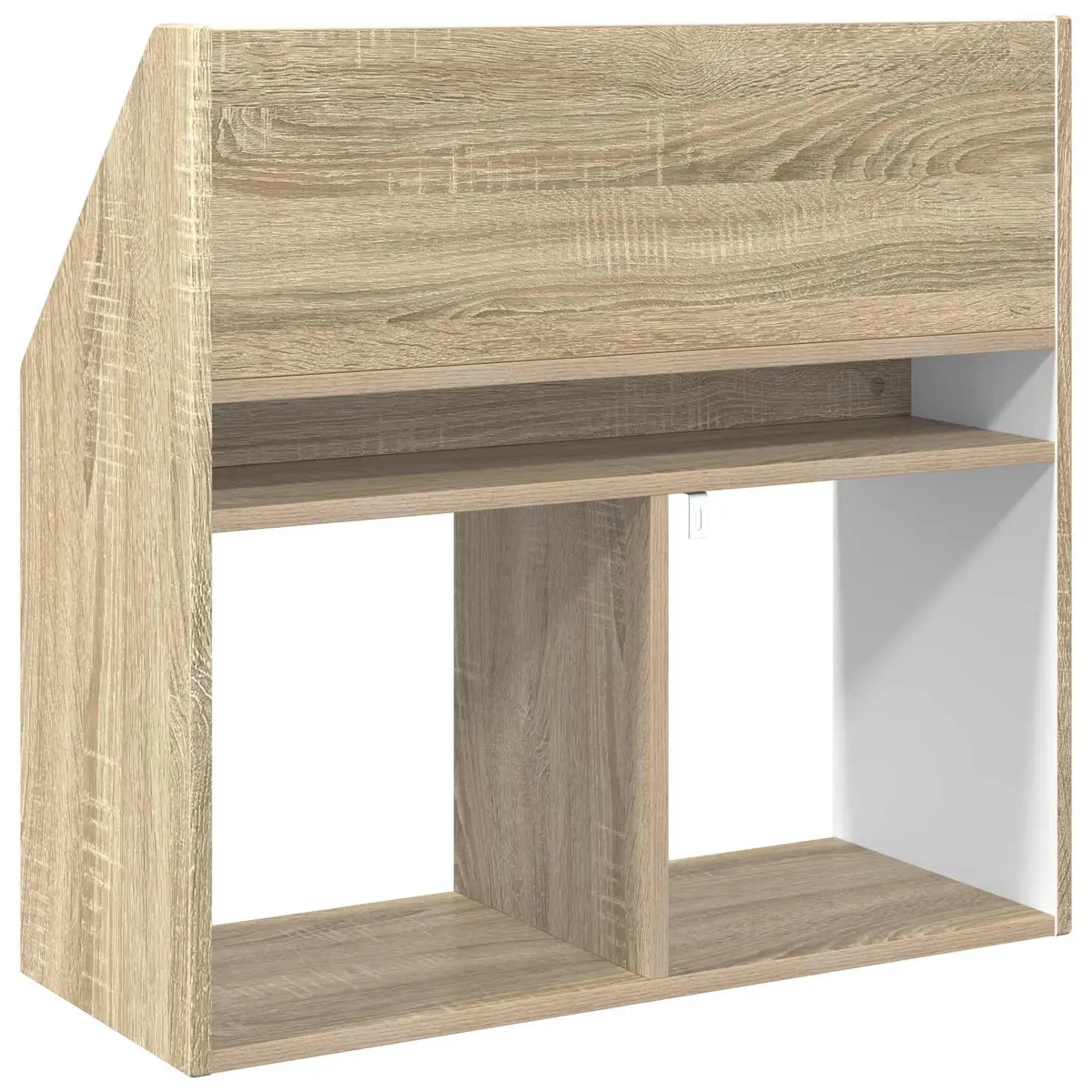 Kids Bookshelf Storage Unit Open Shelves Brown Engineered Wood