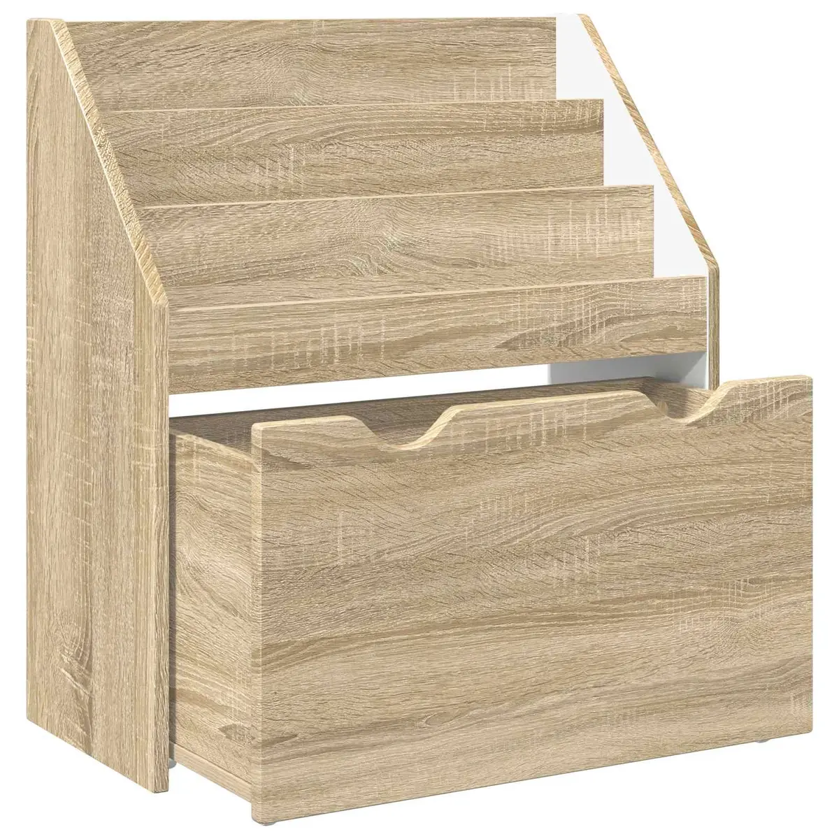 Kids Bookshelf Free Standing 60 x 29.5 x 69 cm Engineered Wood Brown