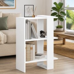 White Freestanding Bookshelf for Stylish Storage