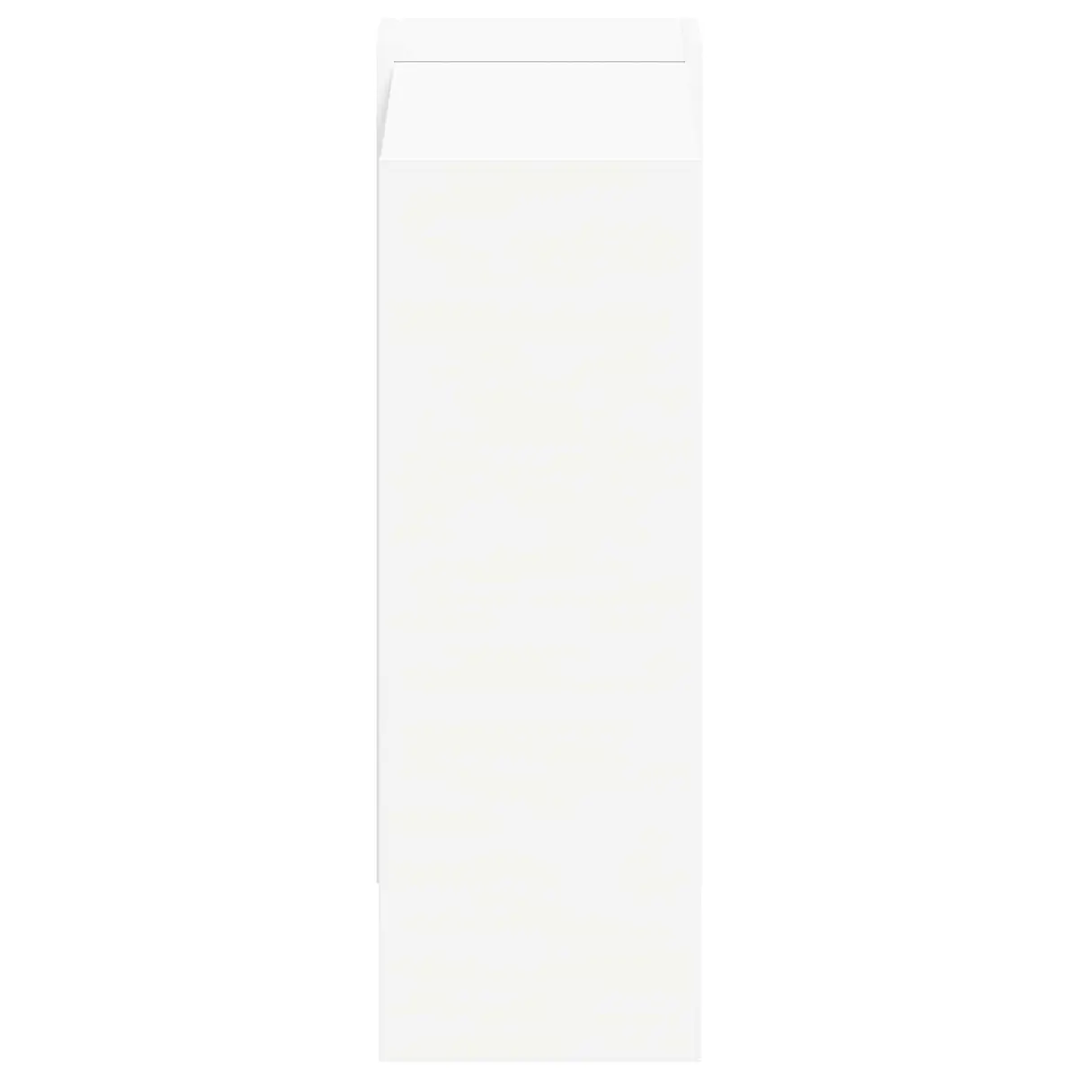 Bookshelf 2-Tier White 52 x 25 x 71.5 cm Engineered Wood Freestanding Storage Shelf