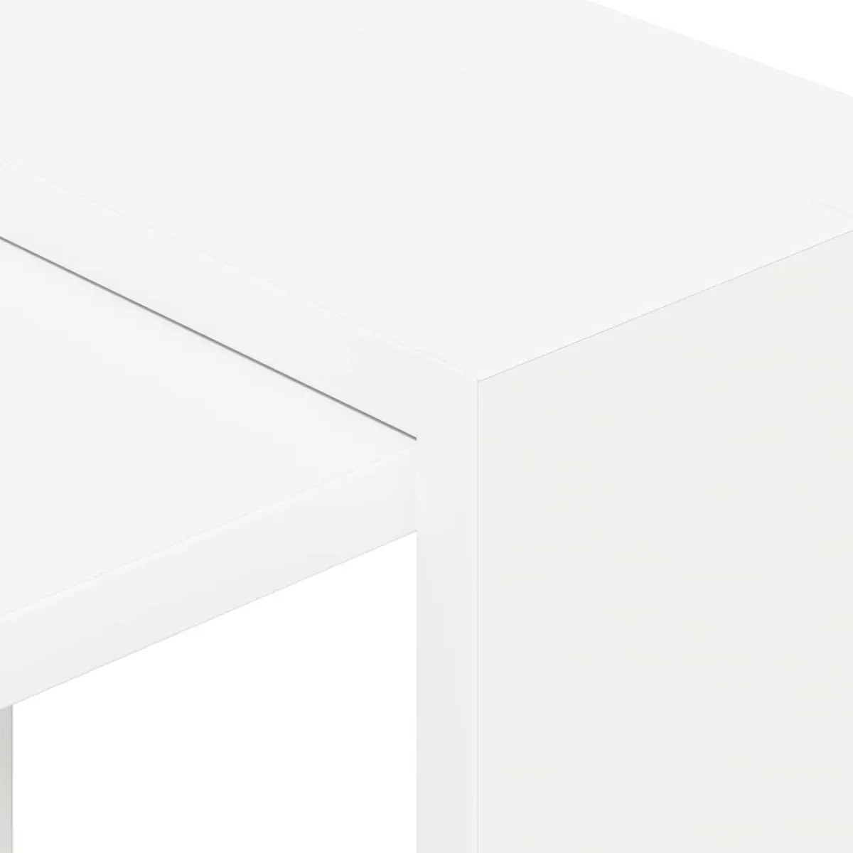 Bookshelf 2-Tier White 52 x 25 x 71.5 cm Engineered Wood Freestanding Storage Shelf