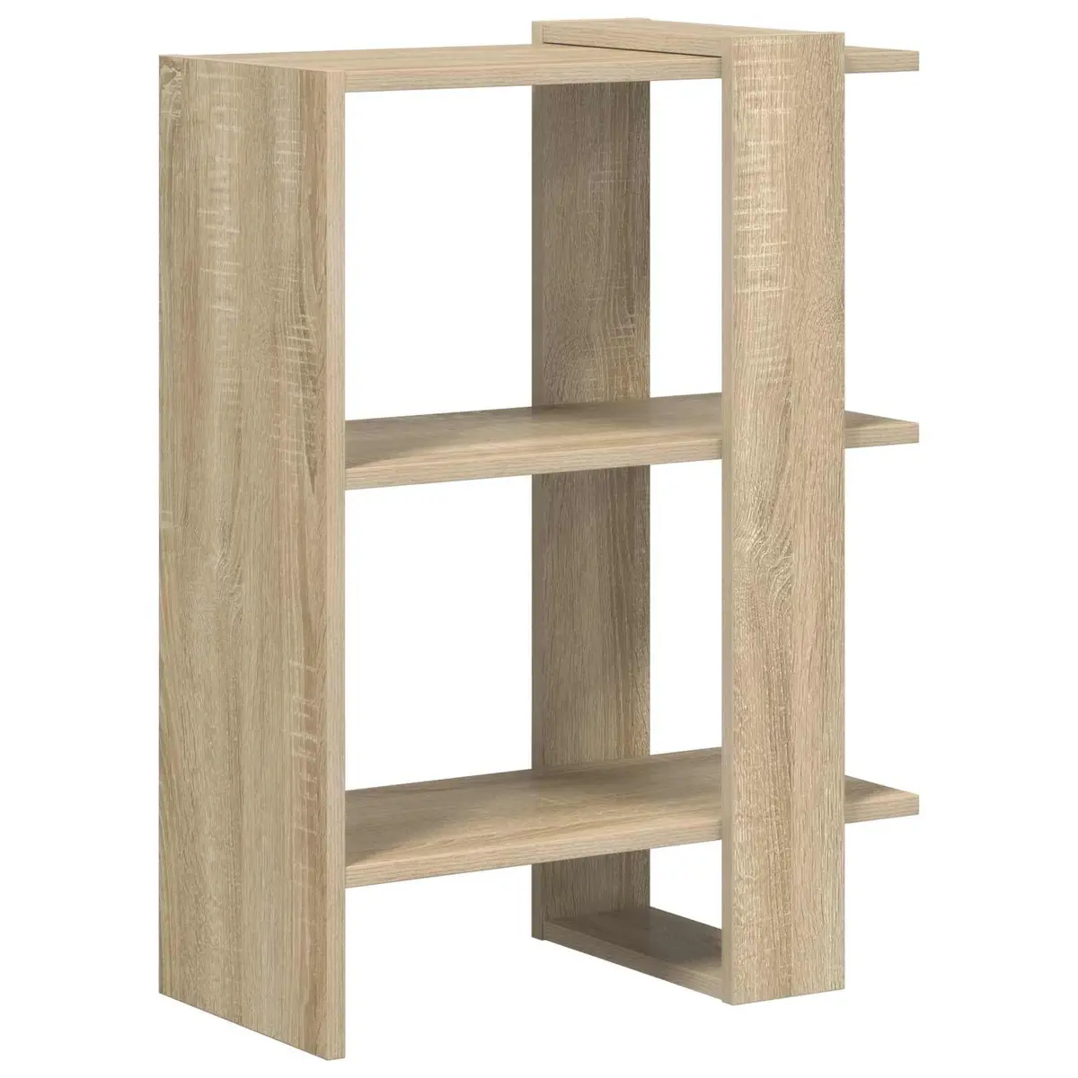 Bookshelf Sonoma Oak Freestanding 52 x 25 x 71.5 cm Engineered Wood Storage Display Shelves