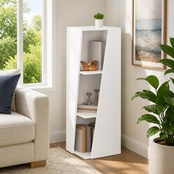 Stylish White Side Shelf Bookcase for Modern Spaces