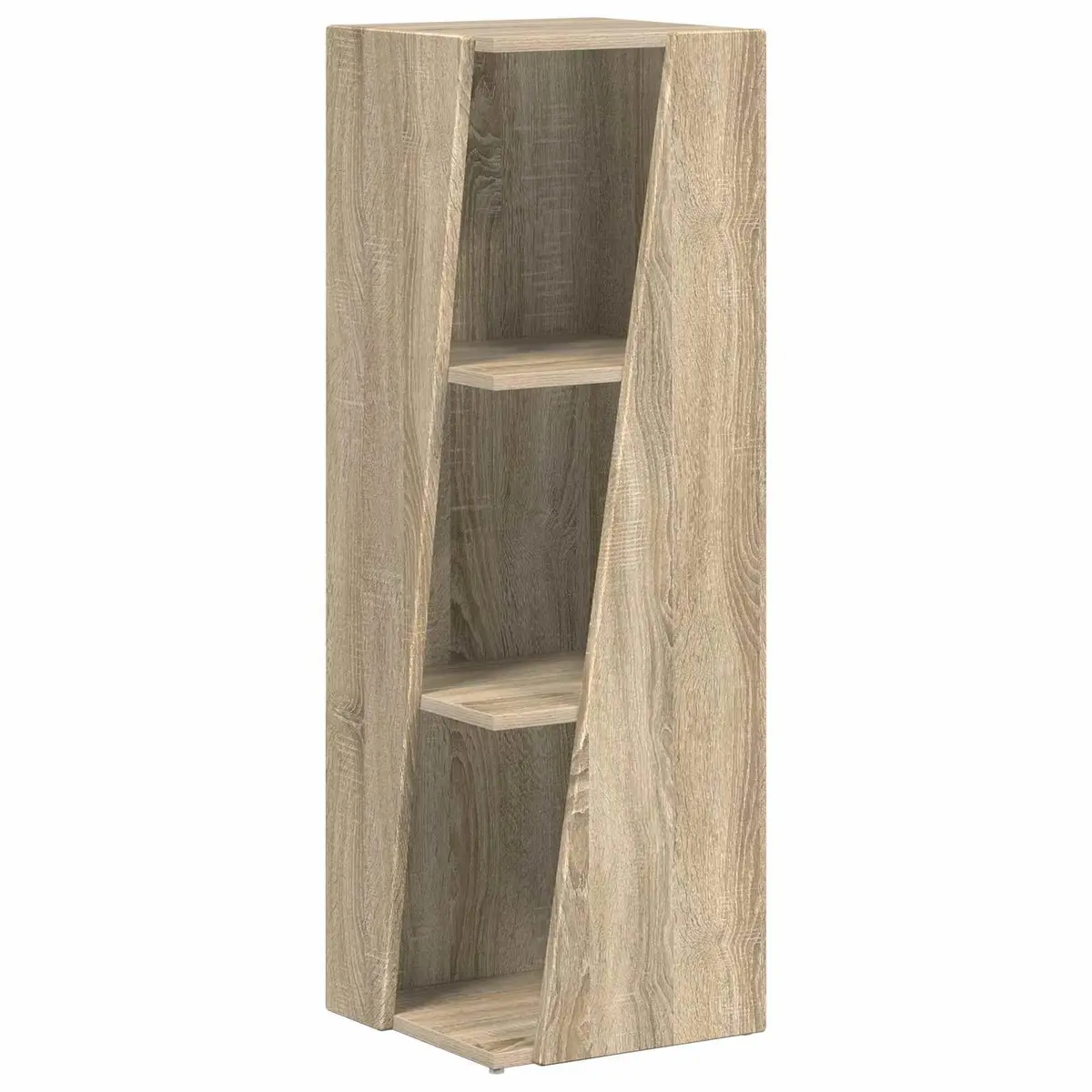 Brown Engineered Wood Side Shelf Bookcase 33 x 32 x 100.5