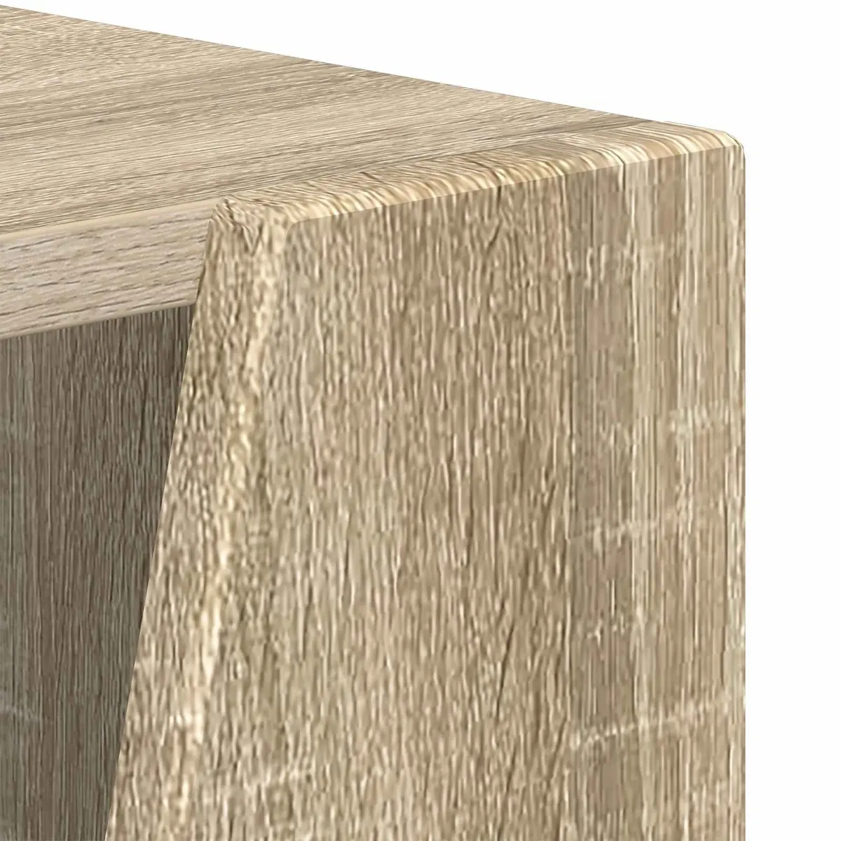 Brown Engineered Wood Side Shelf Bookcase 33 x 32 x 100.5
