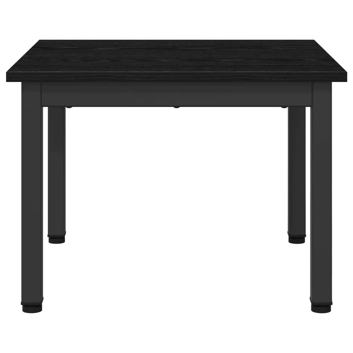 Coffee Table Black Oak Rectangular Living Room Accent Modern Minimalist Design