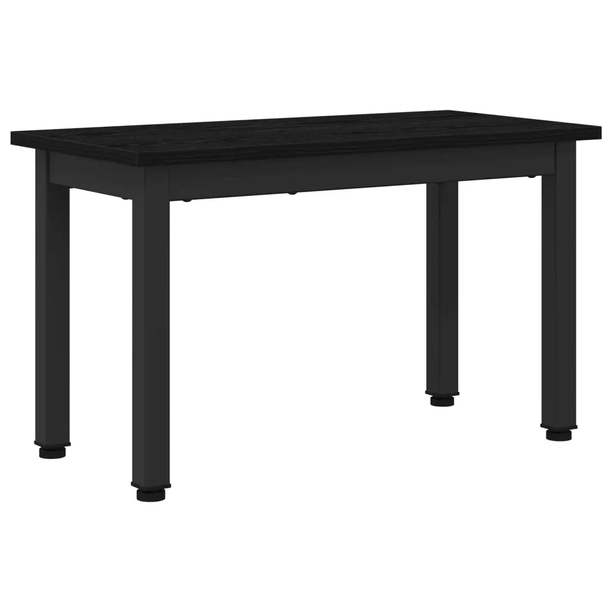 Coffee Table Black Rectangular Modern 60x30x36cm Engineered Wood and Metal