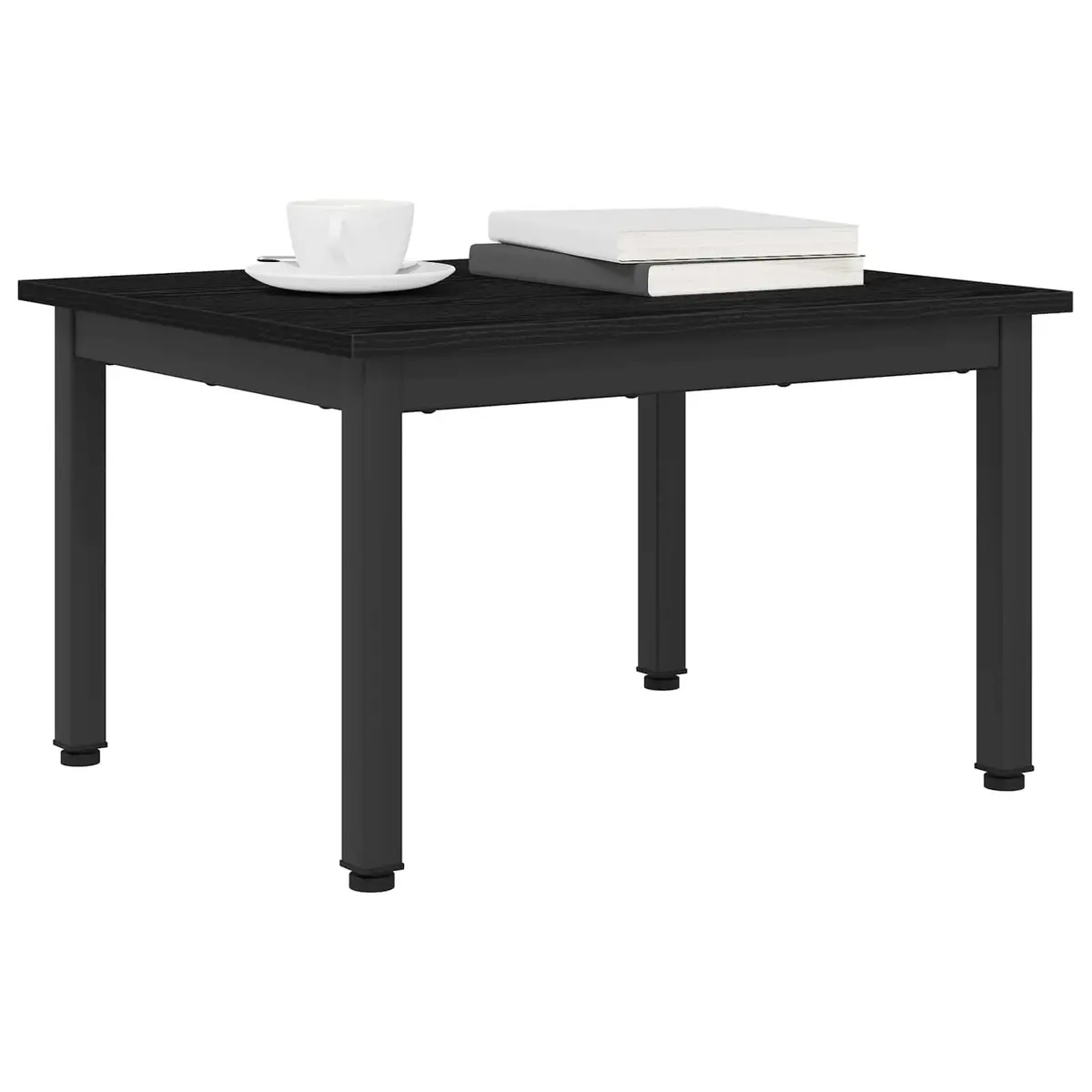 Coffee Table Modern Rectangular Black Engineered Wood