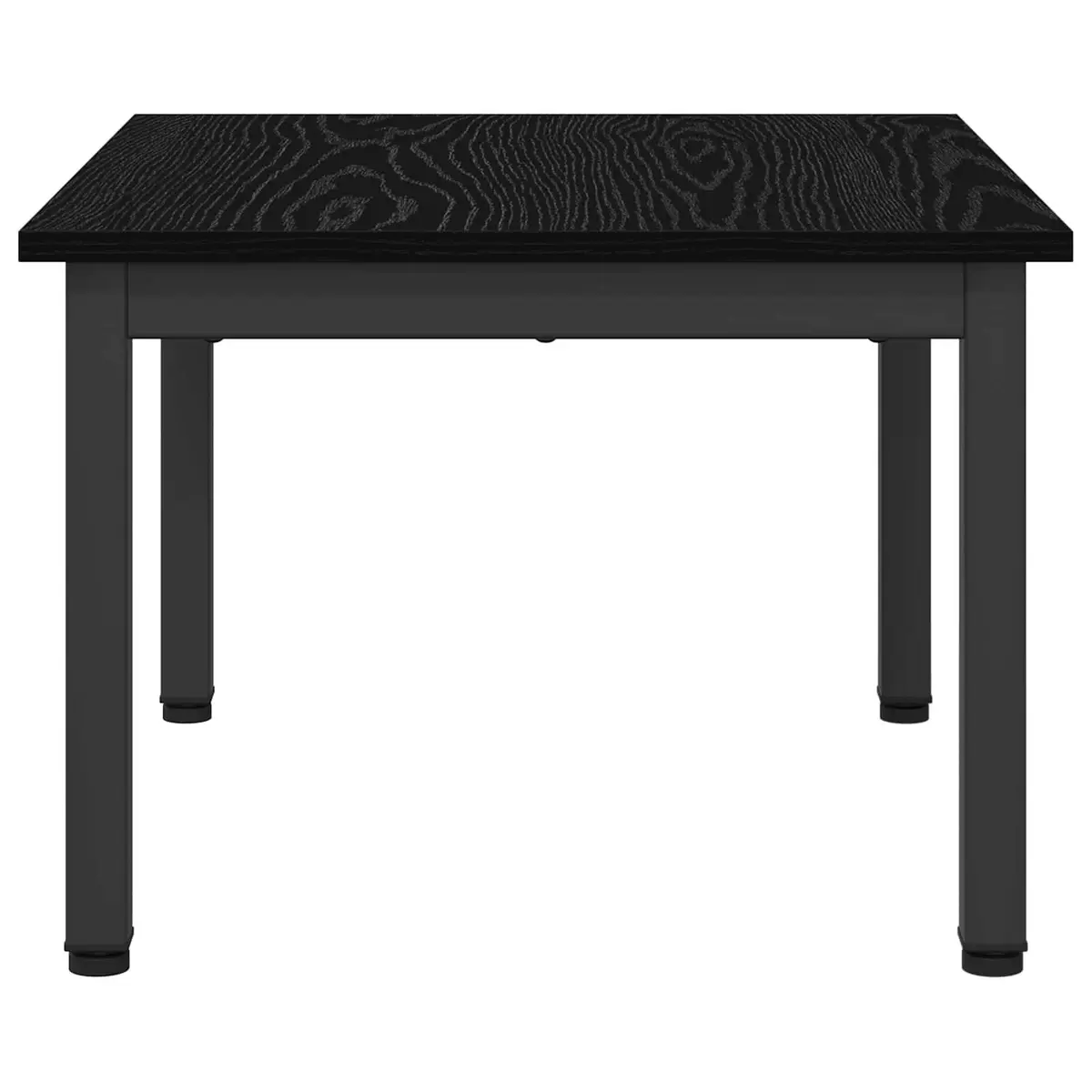 Coffee Table Modern Rectangular Black Engineered Wood