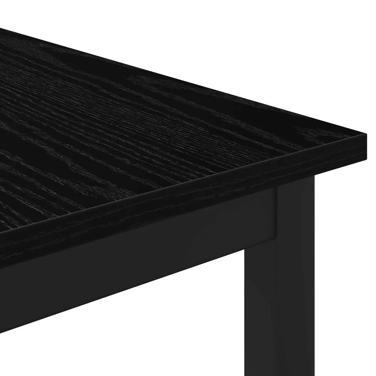 Coffee Table Modern Rectangular Black Engineered Wood