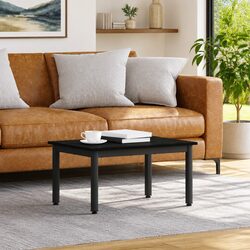 Black Rectangular Coffee Table for Modern Living Rooms