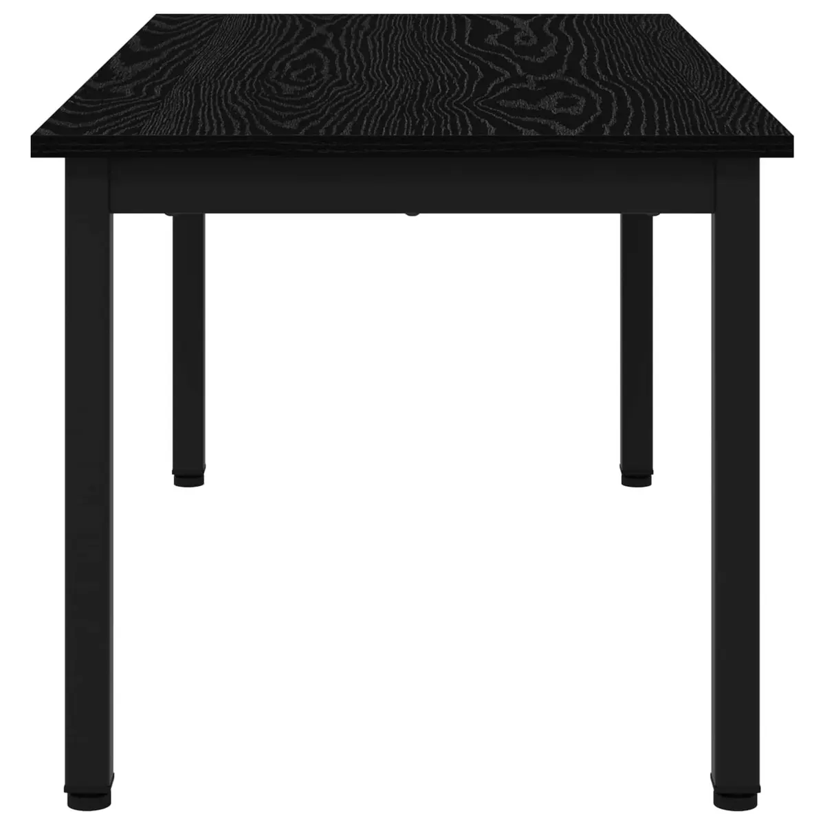 Black Rectangular Coffee Table for Living Rooms