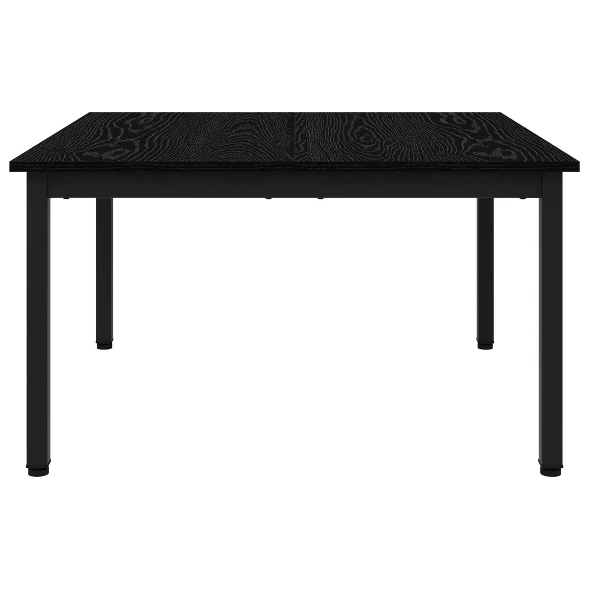 Coffee Table Black 80 x 80 x 45 cm Modern Accent Living Room Engineered Wood