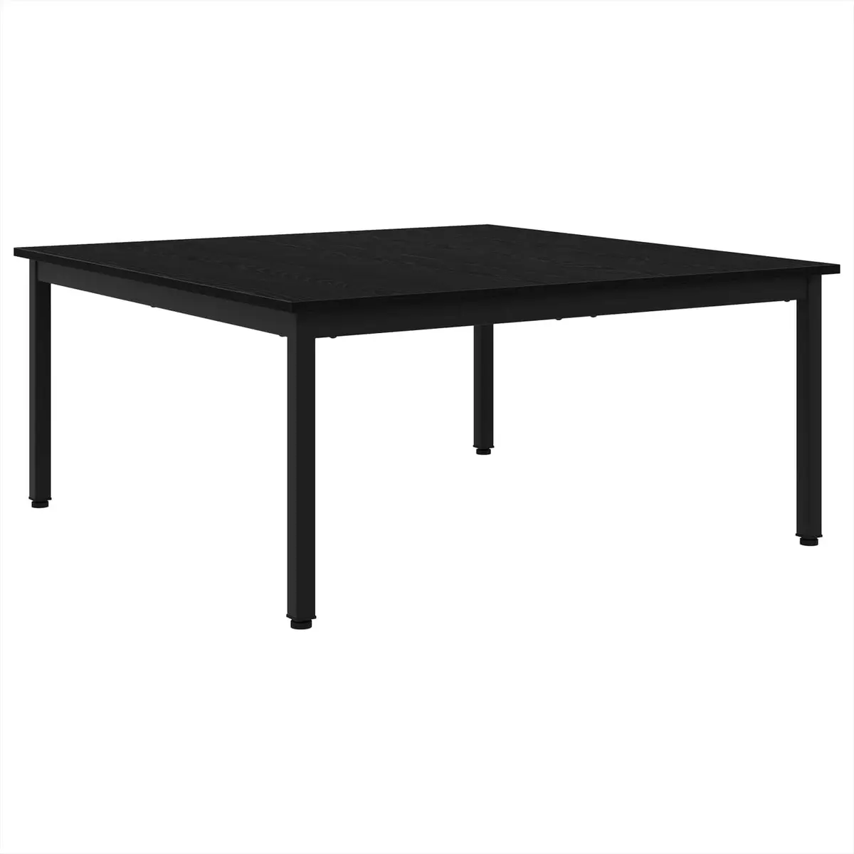 Black Oak Coffee Table for Living Room 100x100x45cm