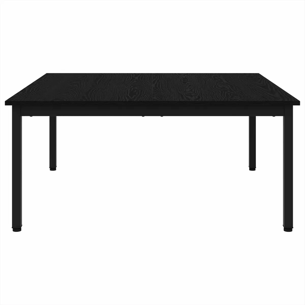 Black Oak Coffee Table for Living Room 100x100x45cm
