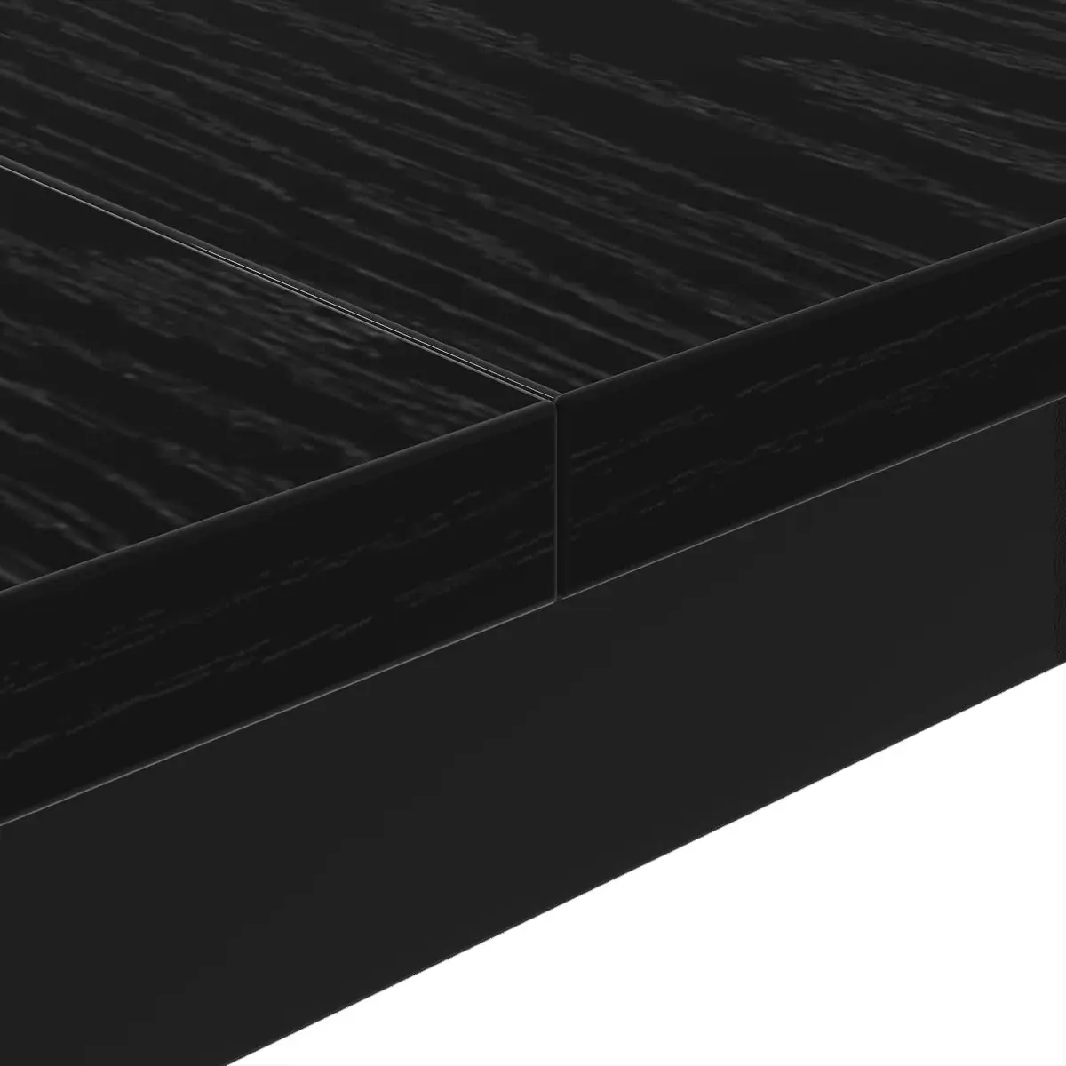 Black Oak Coffee Table for Living Room 100x100x45cm