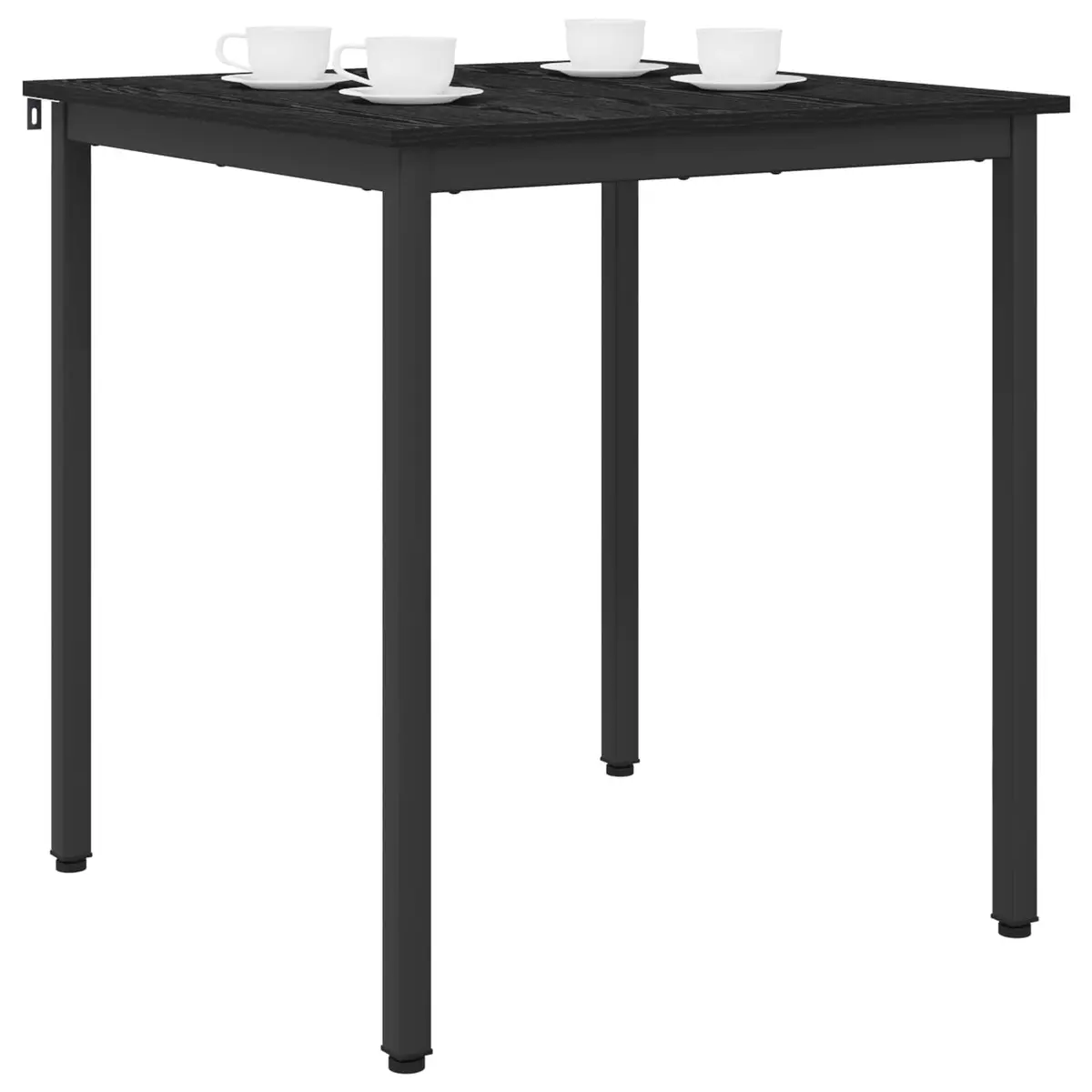 Dining Table with Black Metal Frame