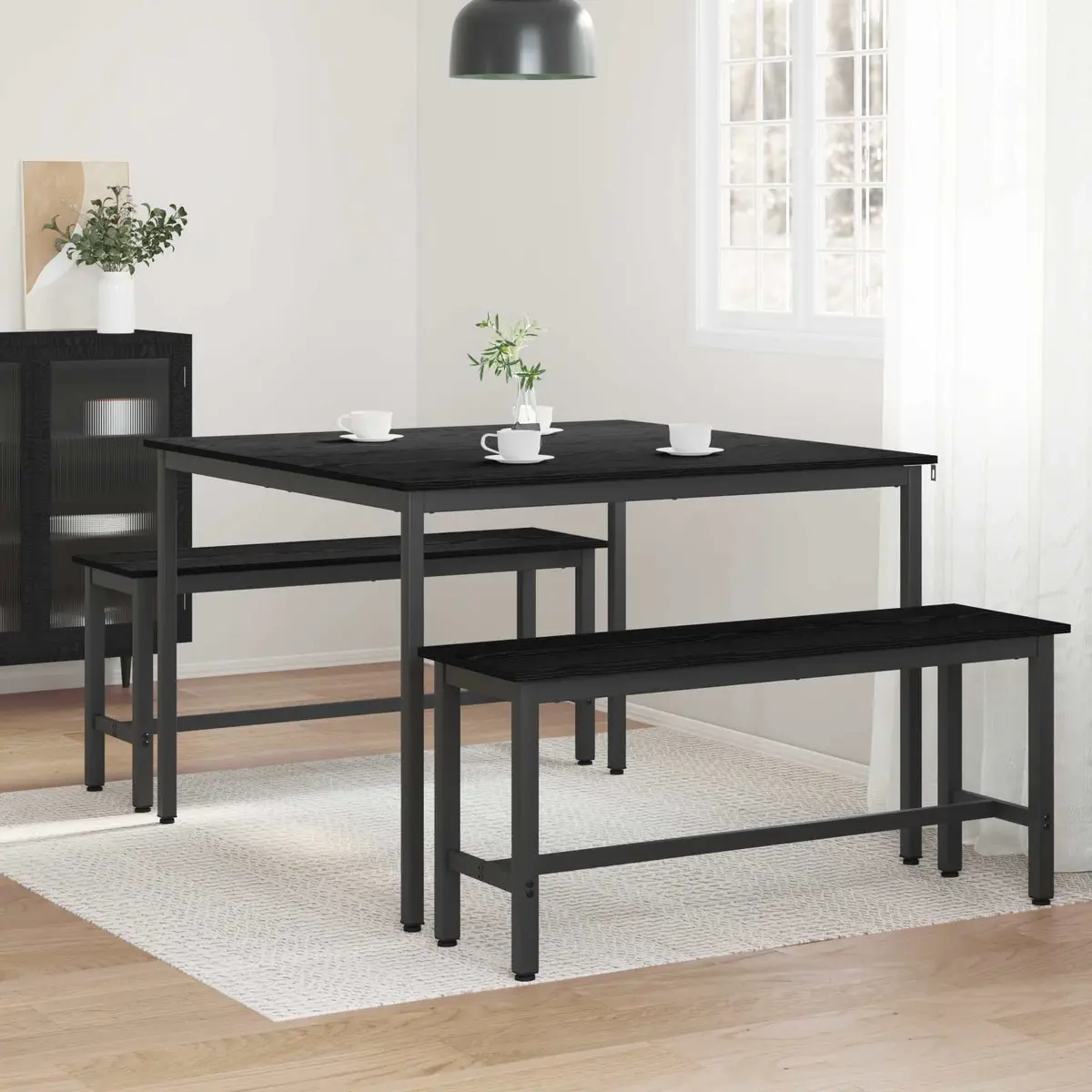 Dining Table with Engineered Wood Surface