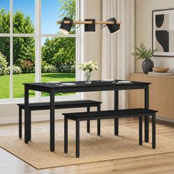 Modern Rectangular Dining Table 140x80x75cm
