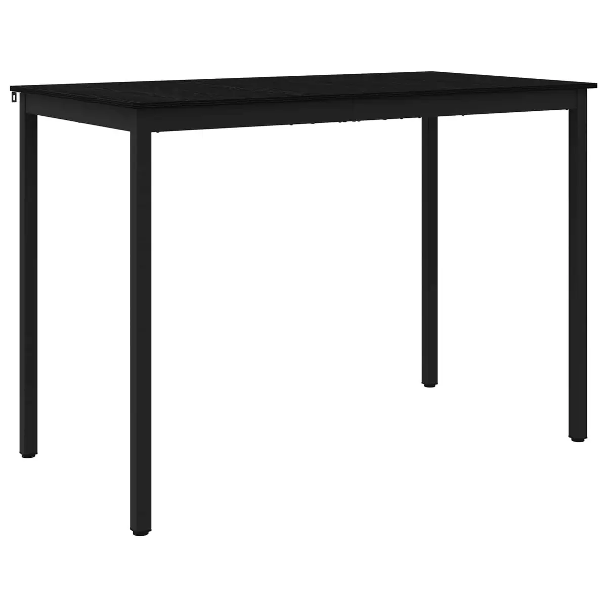 Black Engineered Wood Bar Table for Dining