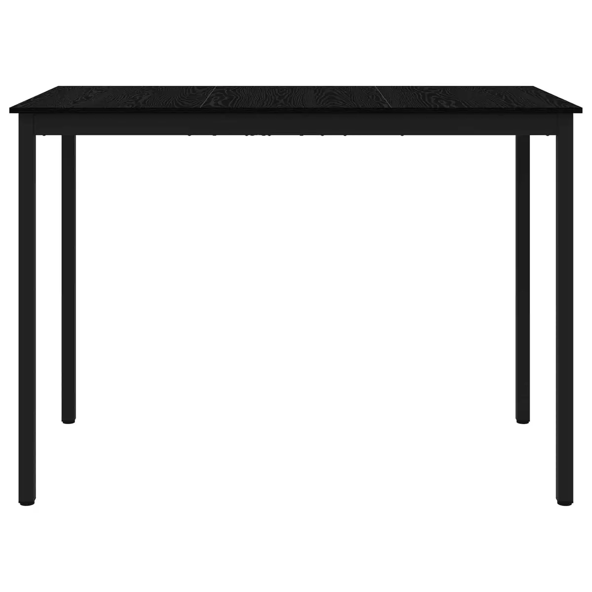 Black Engineered Wood Bar Table for Dining