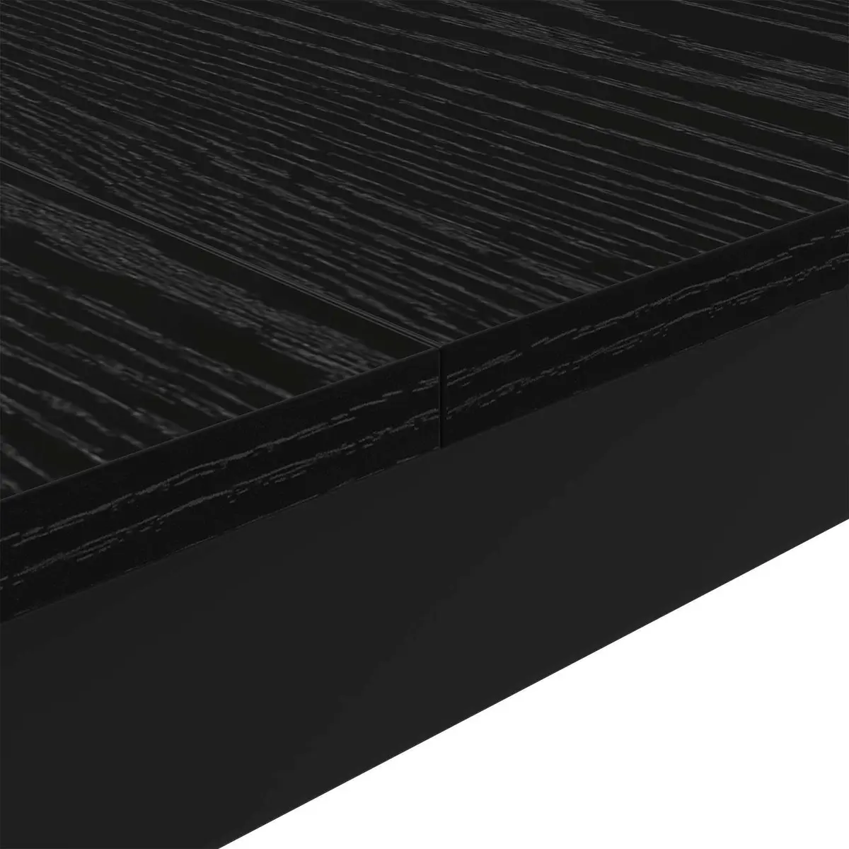 Black Engineered Wood Bar Table for Dining